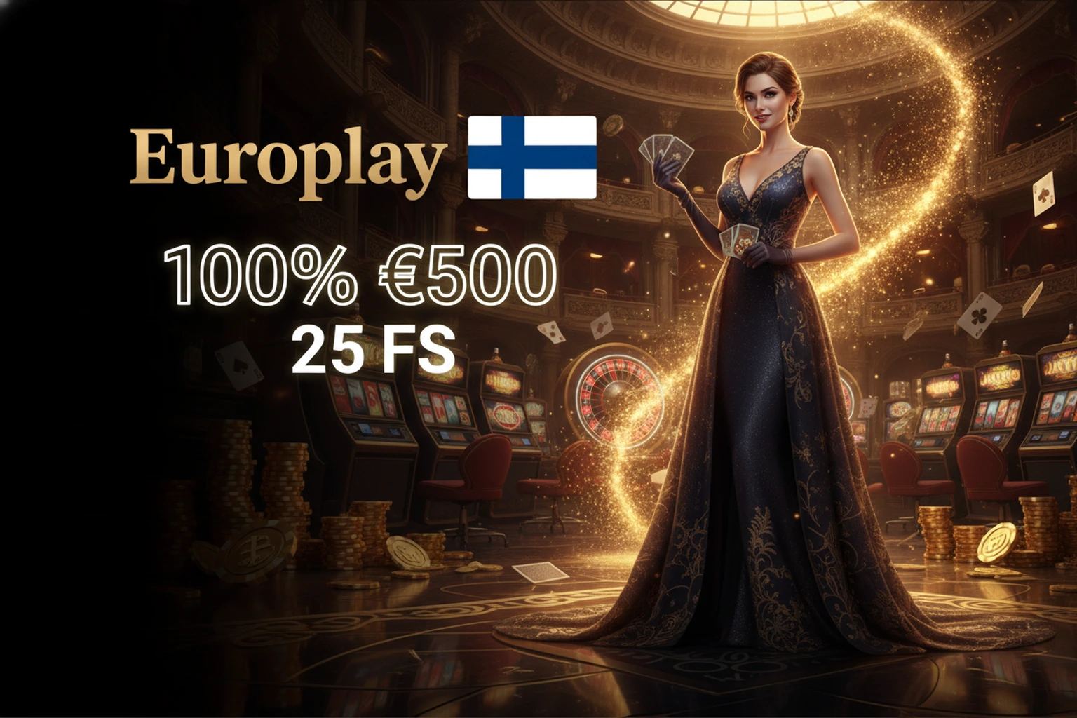 Europlay Suomi: Virallinen Kasino Kolikkopelit Live ja Pöytäpelit
